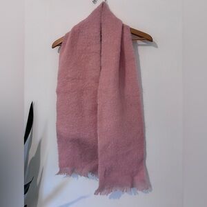 Cushendale Mohair/Wool Blend Light Pink Scarf Made in Ireland